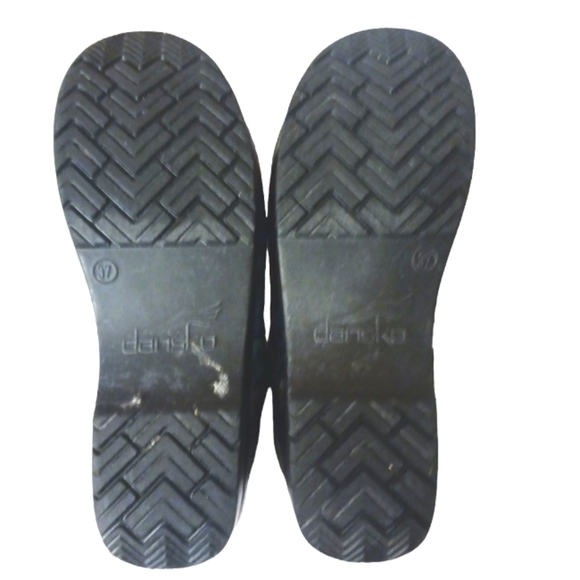 Dansko Multicolor Geometric Patterned Clogs size 6.5-7 Slip On Shoe - Picture 9 of 11